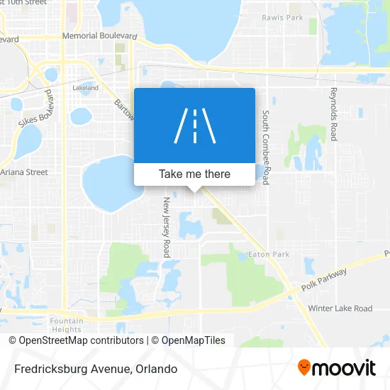Fredricksburg Avenue map