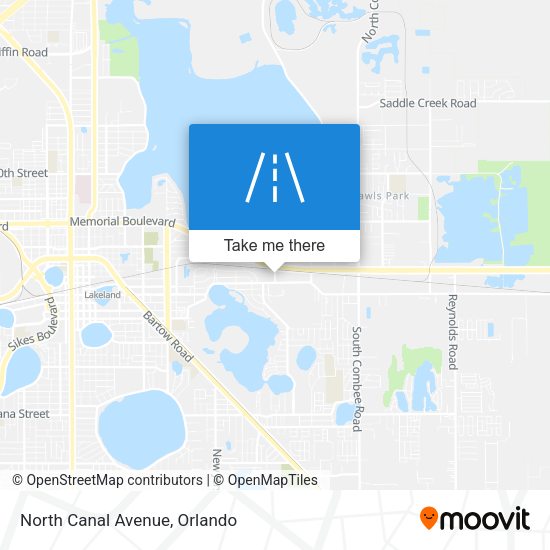 North Canal Avenue map