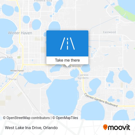 West Lake Ina Drive map