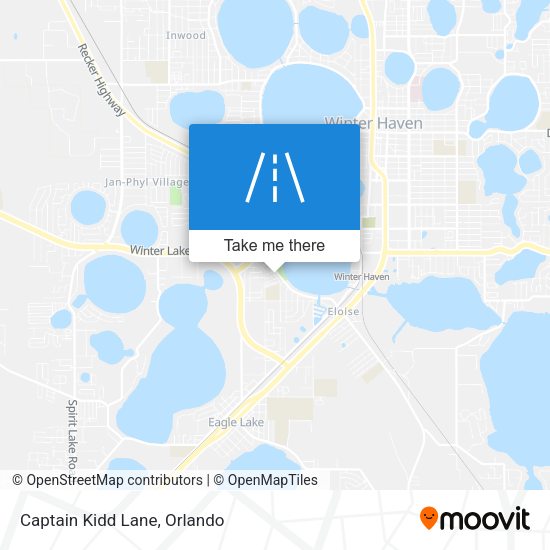 Mapa de Captain Kidd Lane
