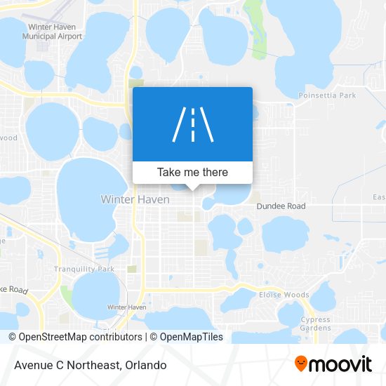 Avenue C Northeast map