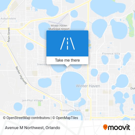 Avenue M Northwest map
