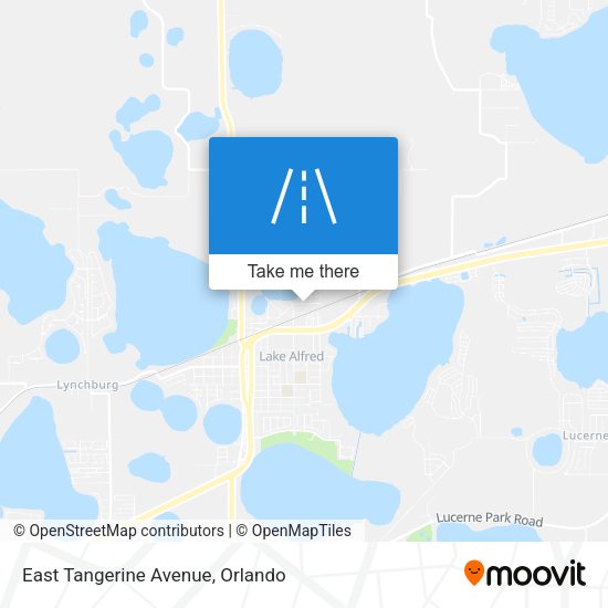 East Tangerine Avenue map