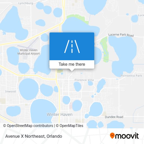Mapa de Avenue X Northeast