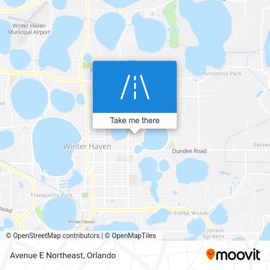 Avenue E Northeast map