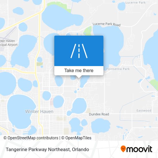 Mapa de Tangerine Parkway Northeast