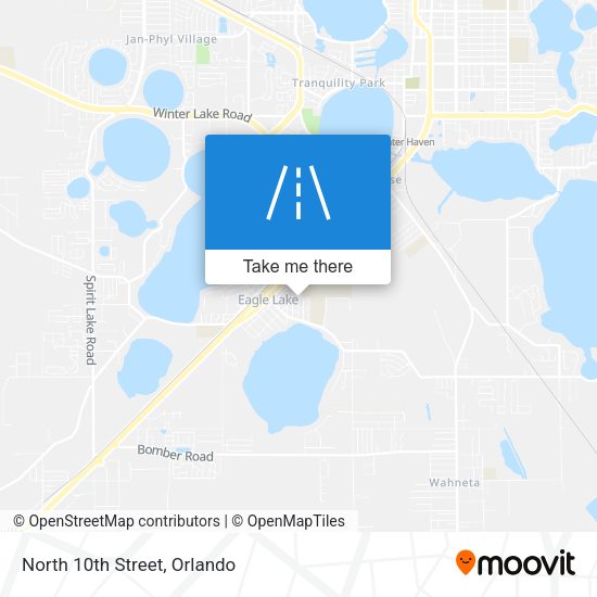 Mapa de North 10th Street