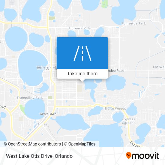 West Lake Otis Drive map