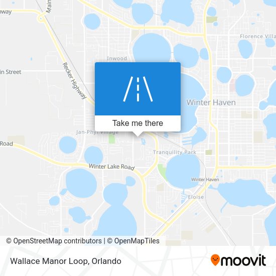 Wallace Manor Loop map