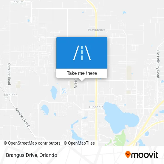 Brangus Drive map