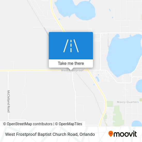 Mapa de West Frostproof Baptist Church Road
