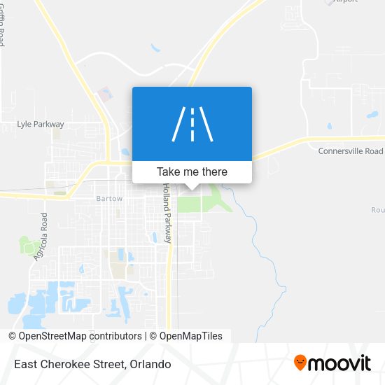 East Cherokee Street map