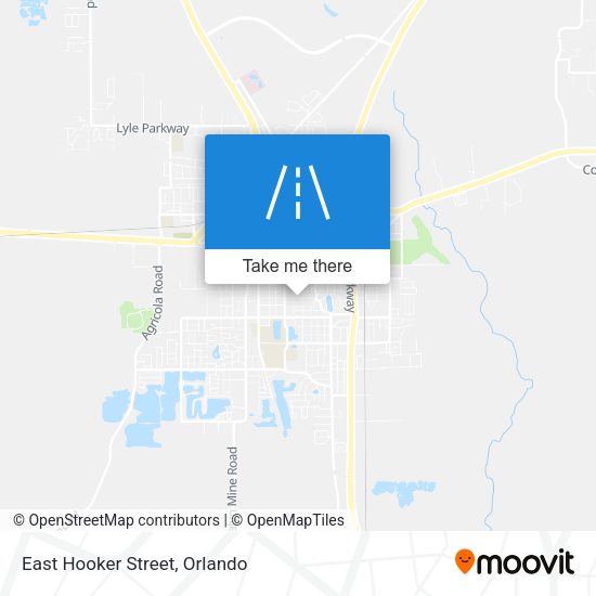East Hooker Street map