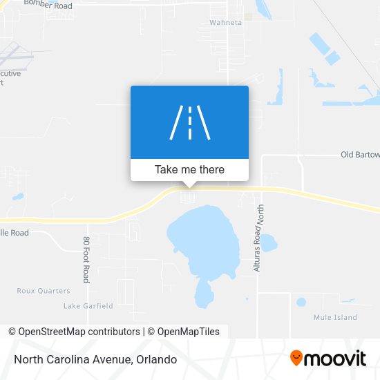 North Carolina Avenue map