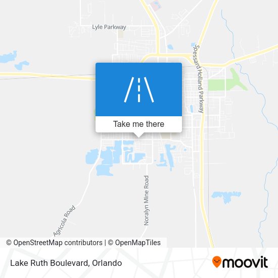 Lake Ruth Boulevard map