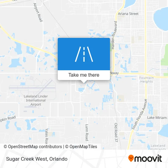 Sugar Creek West map