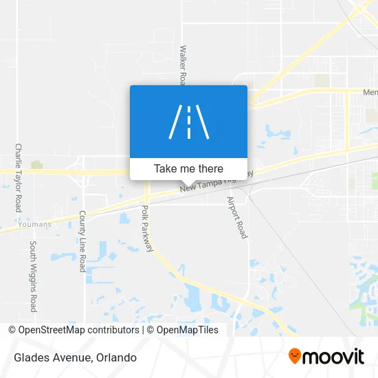 Glades Avenue map