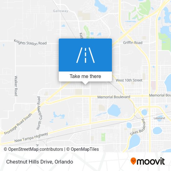 Chestnut Hills Drive map