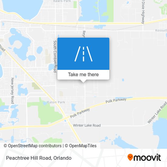 Mapa de Peachtree Hill Road