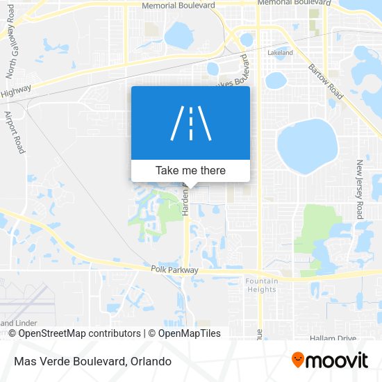 Mas Verde Boulevard map