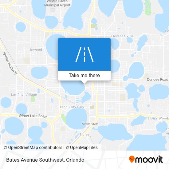 Mapa de Bates Avenue Southwest