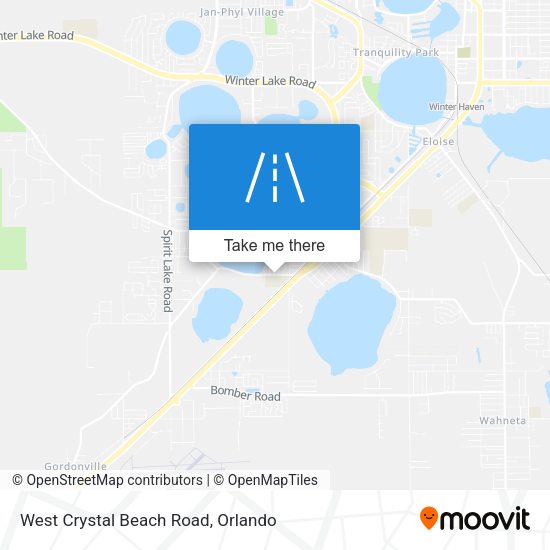 West Crystal Beach Road map