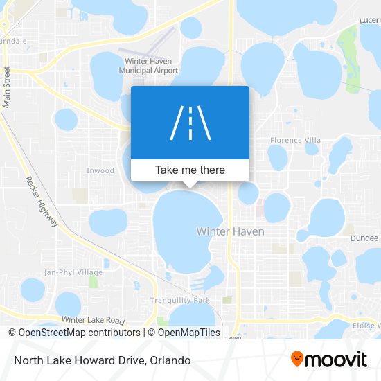 North Lake Howard Drive map