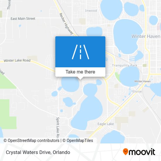 Crystal Waters Drive map
