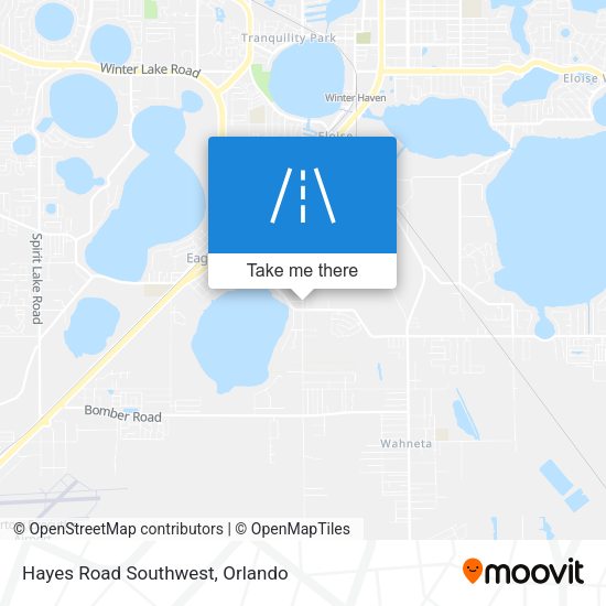Hayes Road Southwest map