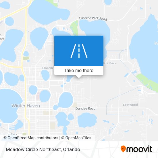 Meadow Circle Northeast map