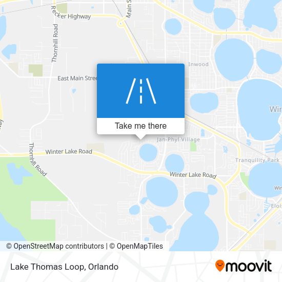 Mapa de Lake Thomas Loop