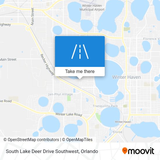 Mapa de South Lake Deer Drive Southwest