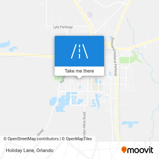 Holiday Lane map