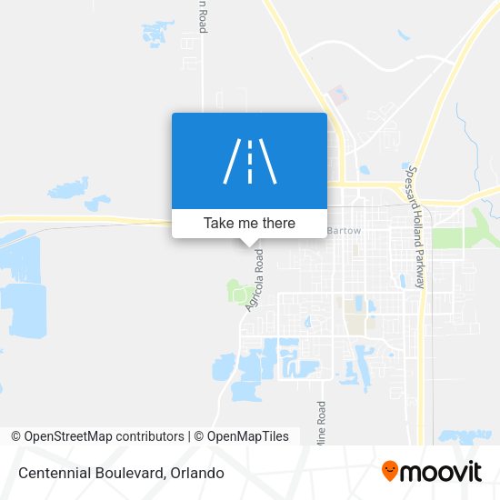 Mapa de Centennial Boulevard