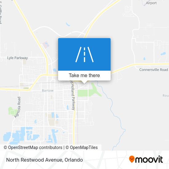 North Restwood Avenue map