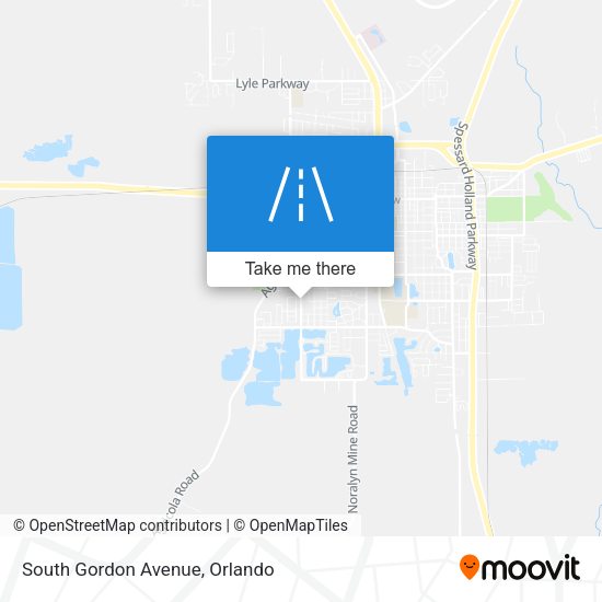 Mapa de South Gordon Avenue