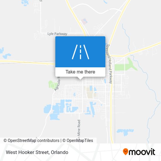 West Hooker Street map