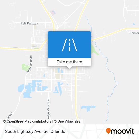 South Lightsey Avenue map