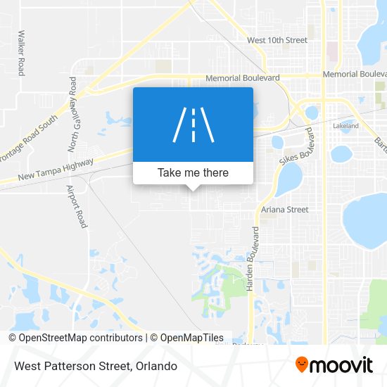 West Patterson Street map