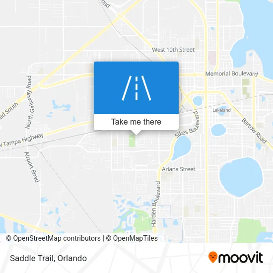 Saddle Trail map