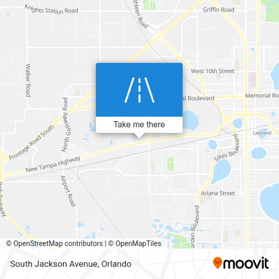 South Jackson Avenue map