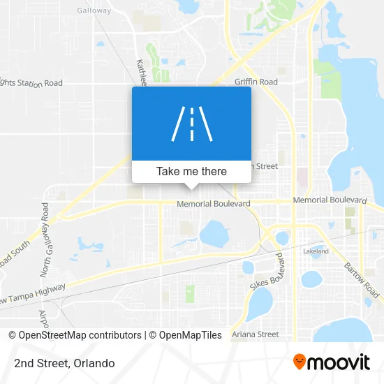 2nd Street map