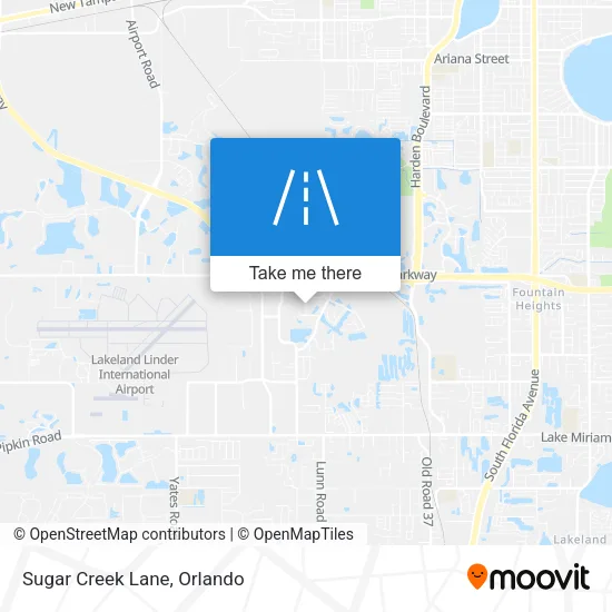 Sugar Creek Lane map