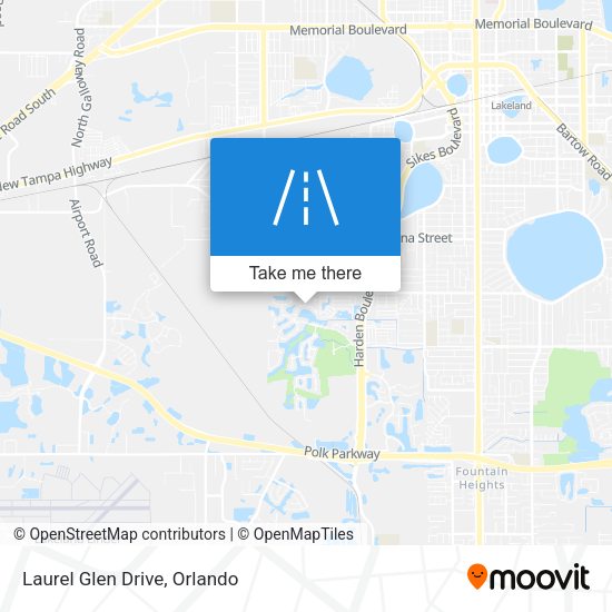 Laurel Glen Drive map