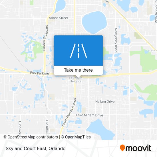 Skyland Court East map