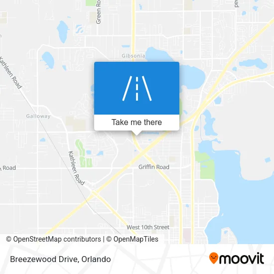 Breezewood Drive map