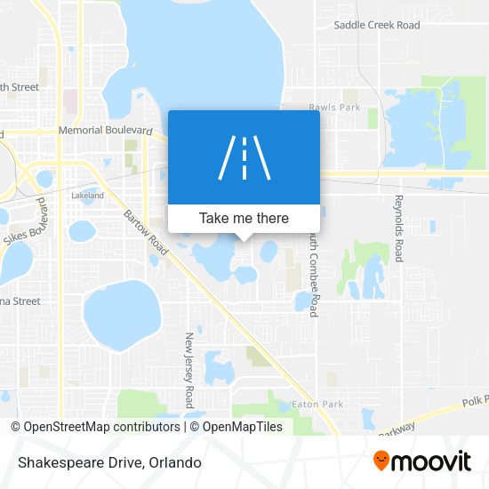 Mapa de Shakespeare Drive