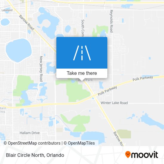 Blair Circle North map