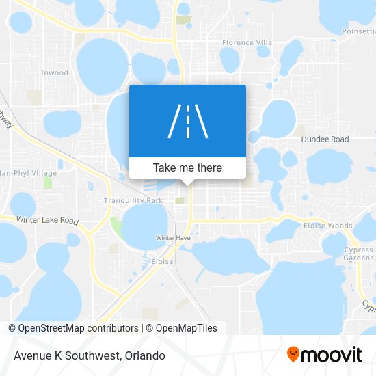 Avenue K Southwest map