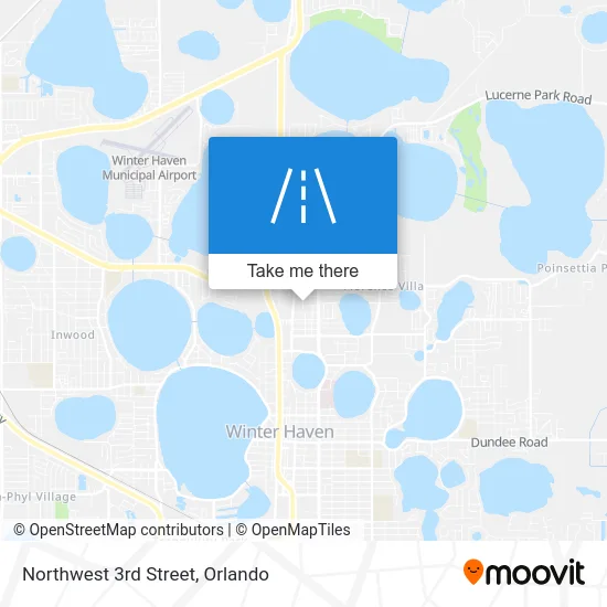 Northwest 3rd Street map